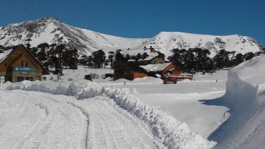 El paisaje inigualable de Caviahue está teñido de blanco