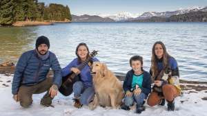 Más famosos en la cordillera: la familia que se mudó en la cuarentena