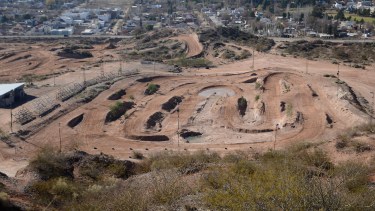 Vista aérea de la pista de motocross (foto Archivo)