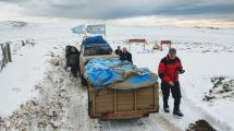 Imagen de Veteranos de Malvinas solidarios, contra nieve y pandemia