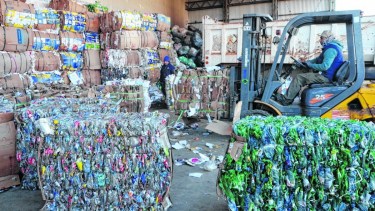 La planta de reciclado de Bariloche opera nuevamente desde junio con un esquema reducido. Archivo