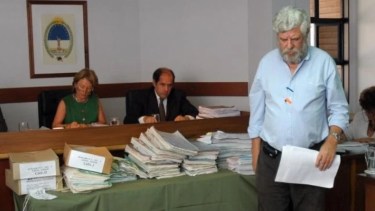 Irigoyen durante una de las audiencias del juicio. Foto: archivo.