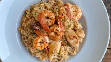 Risotto con frutos de mar para chuparse los dedos: plan para este finde