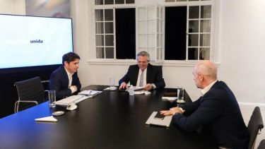 Fue el primer encuentro entre las partes, tras el anuncio de Nación sobre la coparticipación porteña. Foto: Presidencia de la Nación.-