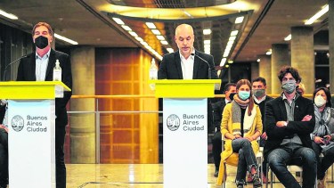 Horacio Rodríguez Larreta, jefe de Gobierno de la Ciudad de Buenos Aires, presentó el reclamo ante la Corte por la coparticipación. (Gentileza Clarín).-