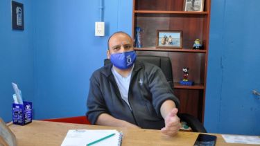 El colaborador gremial de UOCRA, Mario Pichimán manifestó su satisfacción por la reactivación de la construcción.  (Foto: José Mellado)