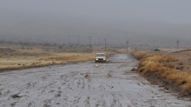 Fuertes precipitaciones se registran en la Región Sur y afectan el tránsito en la ruta 23. Archivo