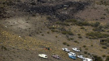 El avión de Sol Líneas Aéreas cayó en el medio de la meseta, en el paraje Prahuaniyeu y murieron 22 personas. Foto: archivo