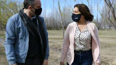 Doñate y Carreras se reunieron en Luis Beltrán. Foto: gentileza.