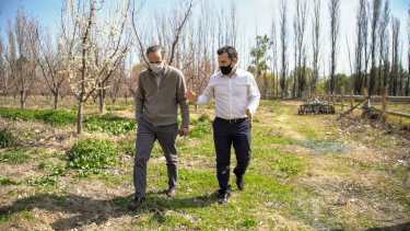 Bulgheroni se reunió hoy con Darío Martínez en la ciudad de Neuquén para analizar la situación del sector petrolero. (Foto: Gentileza)
