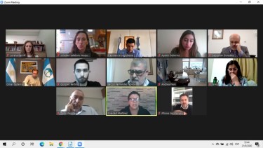 La reunión con el Frente de Todos se realizó por videollamada este mediodía. Foto: gentileza.