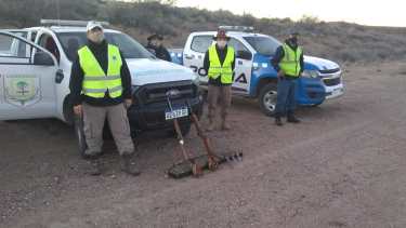 Detectaron a cazadores furtivos durante un procedimiento el sábado en Picún Leufú. (Foto: Gentileza).