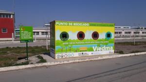 Colocan cartelería en las Estaciones de Reciclaje de Viedma