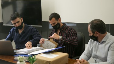 En la sede de Lotería se conocieron los antecedentes del único oferente. Foto: Pablo Leguizamón.
