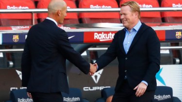 El DT de Barcelona criticó las decisiones arbitrales del clásico. (Foto: AP)
