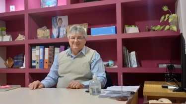 Alberto Pacenti, intendente de Chichinales, está aislado por ser positivo de covid-19. (Foto Néstor Salas)