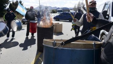 La Uthgra Bariloche realiza un corte total en la ruta 40 desde las 9. Foto: Alfredo Leiva