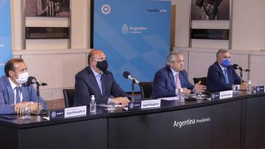 La conferencia de prensa se realizó en la Casa Rosada. Foto: Gentileza