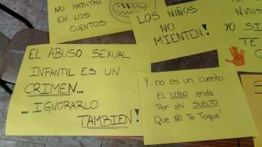 La comunidad de Conesa se movilizó apenas conocida la denuncia. Foto: gentileza.