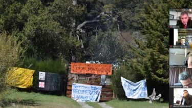 Según la fiscalía y la querella, la comunidad mapuche despojó el 1 de abril pasado al Obispado del predio. (Foto Gentileza)