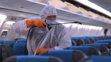 Aerolíneas Argentinas reinició hoy la operatoria regular. Foto Télam
