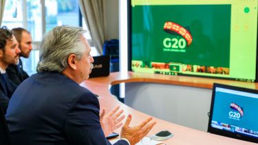 El presidente dio un discurso de nueve minutos.