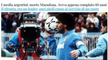 Imagen de Conmoción en el mundo por la muerte de Diego Maradona