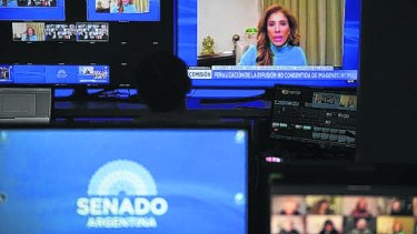 La comisión de Justicia del Senado, durante su reunión de la semana pasada. Vuelve hoy.  