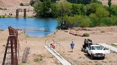 Retomaron las tareas del nuevo puente de la Rinconada. Foto: Prensa de Gobierno