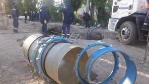 Empezó la obra que mantendrá a Roca sin agua durante 48 horas