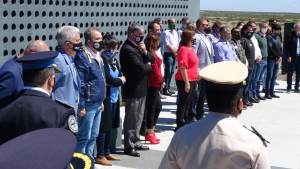 Recordaron en El Cóndor los 200 años del izamiento de la bandera en Malvinas