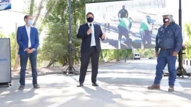 El acto de inauguración estuvo encabezado por Gaido y Gutiérrez. (Gentileza).-