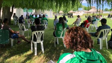 El plenario se realizó en el predio de ATE en Plottier. Foto: Prensa ATE