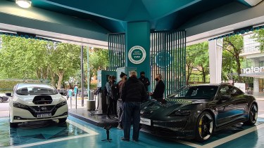 El Punto Eléctrico de carga rápida ya funciona en la estación de servicio de ACA Palermo. (Foto: Federico Wiemeyer -Autoblog)