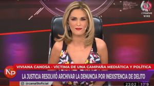 Canosa dijo que se archivó la denuncia por haber tomado dióxido de cloro en televisión