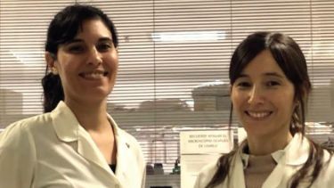 Daniela Castillo y Julieta Roldán, las ganadores del concurso IB50K. Gentileza IB