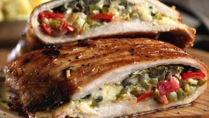 ¿Te va un matambrito de cerdo relleno al libro?