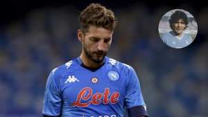 El goleador Mertens le rindió tributó a Maradona