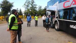 Con tres pasajeros, llegó el primer micro de larga distancia a Bariloche