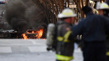 La explosión fue a las 6:30 AM, hora local. (Foto: AP)