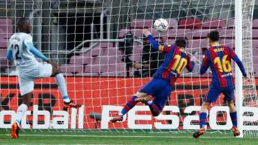 Messi y un nuevo récord. Foto: AP