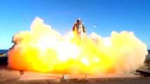 Imagen de Se estrelló el cohete de SpaceX diseñado para llevar personas a Marte