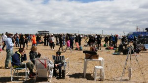 En Valcheta el eclipse total se vivió con viento, lluvia, nubes y fue una fiesta