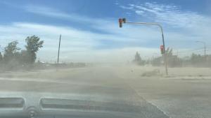 Fuertes vientos en Río Negro y Neuquén durante esta tarde