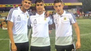 Tabares con sus compañeros en el torneo de L´alcudia en España en 2019. 