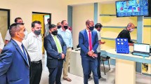 Imagen de Con la visita de Darío  Martínez, reflotan el proyecto del parque tecnológico