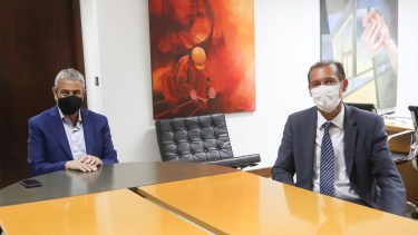Gutiérrez firmará dos convenios este mediodía con Ferraresi. (Gentileza).-