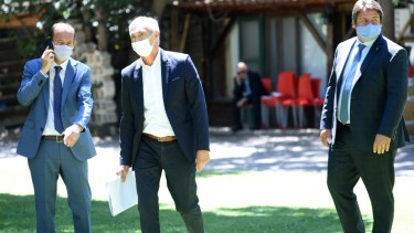 El intendente Mariano Gaido fue uno de los pocos que no necesitó asistencia. Foto: archivo Florencia Salto.