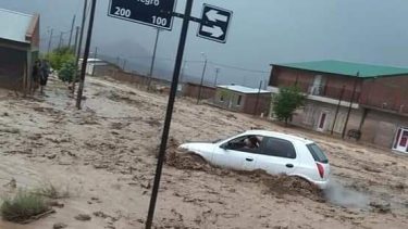El temporal dejó grandes daños en Barrancas. Foto: Celeste Tapia 