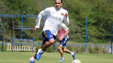 Carlos Tevez, capitán y figura excluyente de Boca. Su equipo lo necesita. 